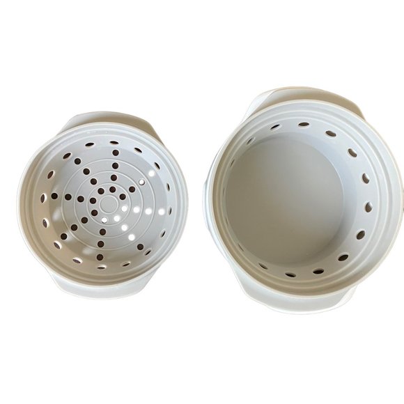 Pampered Chef Breakfast Sandwich Maker #2634 Ceramic White EUC - Picture 7 of 9